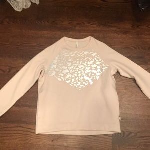 Lululemon pink and animal print sweatshirt